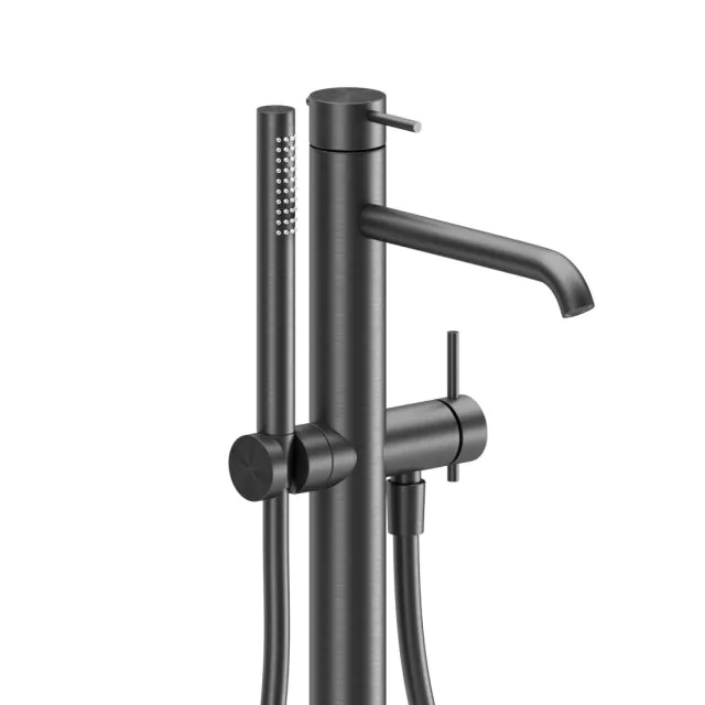 Set Freestanding Vasca Zucchetti Helm ZHE730.X-Zucchetti Brushed Stainless Steel