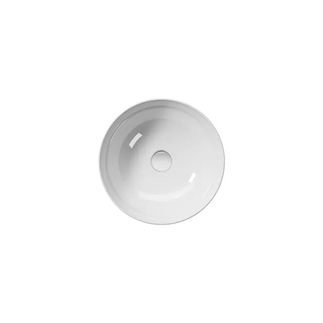 Lavabo da Appoggio Ceramica Pura GSI 885111-Bianco Lucido