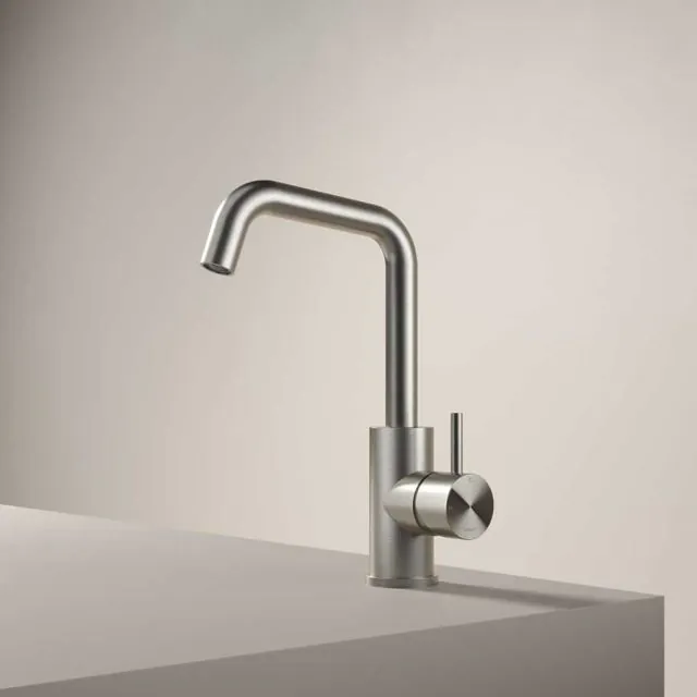 Miscelatore Monocomando Lavabo Hotbath Archie AR014-Hotbath - Gunmetal Spazzolato-ArchieFine