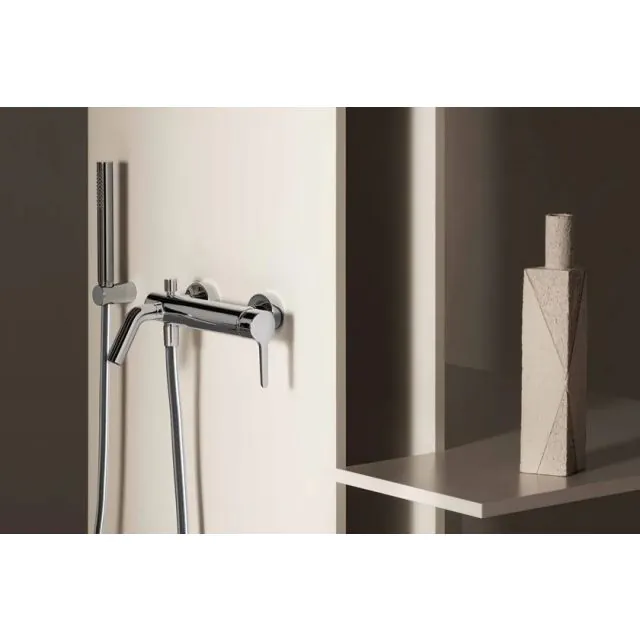 Set a Parete Vasca / Doccia Zucchetti Medameda ZMM521-Zucchetti-Metal Black
