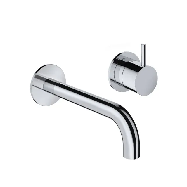 Miscelatore Lavabo a Parete + Parte ad Incasso Hotbath Cobber CB005-18+HBCB005-Hotbath Plated: Brushed Nickel