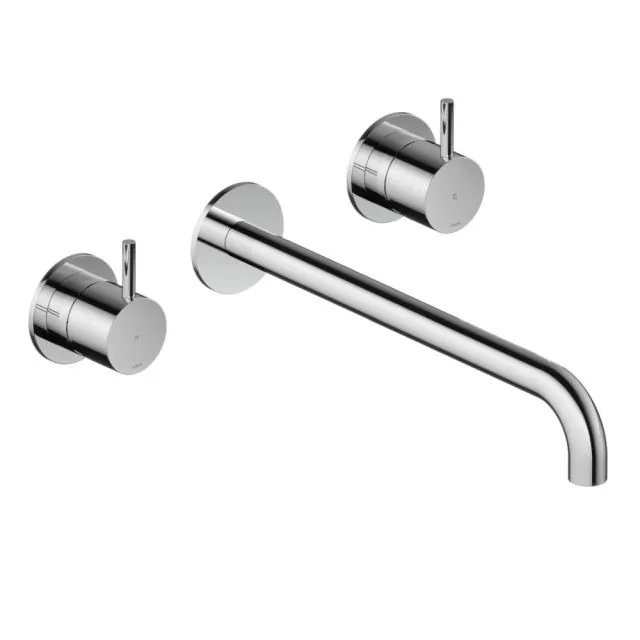 Miscelatore 3 Fori Lavabo + Parte ad Incasso Hotbath Cobber CB005T-25+HBCB005T-Hotbath Living: Brushed Brass