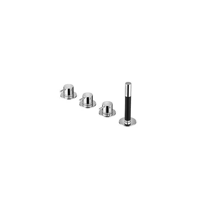 Gruppo Bordo Vasca Hotbath Cobber CB074-Hotbath Plated: Chrome
