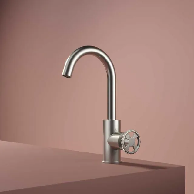 Miscelatore Monocomando Lavabo Hotbath Cobber Work CW004-Hotbath Plated: Chrome