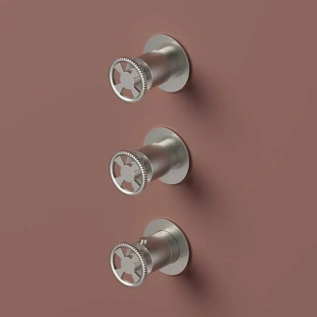 Miscelatore Doccia a Parete + Parte ad Incasso Hotbath Cobber Work CW7066+HBCB7066-Hotbath Plated: Chrome