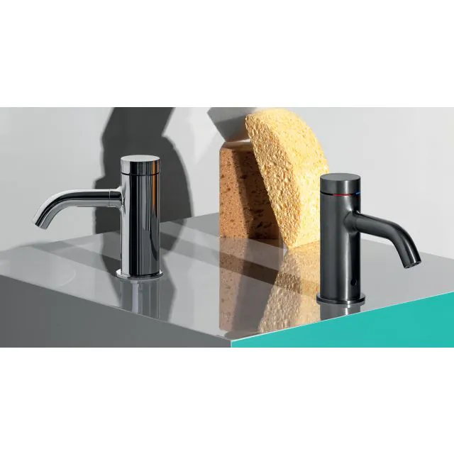 Miscelatore Elettronico Lavabo Zucchetti Helm ZHE728.X-Zucchetti Brushed Stainless Steel