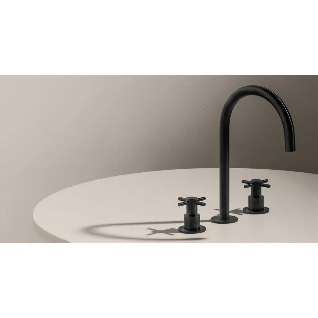 Miscelatore 3 Fori Lavabo Zucchetti Helm ZHM515.X-Zucchetti Brushed Stainless Steel