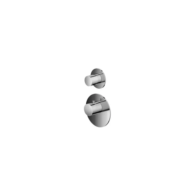 Miscelatore Termostatico Doccia Alta Portata + Parte ad Incasso Hotbath Mate MHR1+MHF001-Hotbath Plated: Chrome