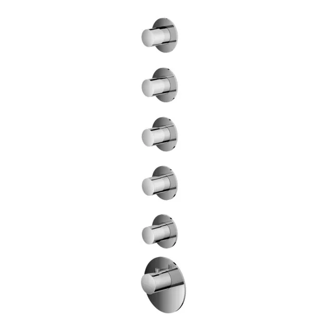 Miscelatore Termostatico Doccia Alta Portata + Parte ad Incasso Hotbath Mate MHR5+MHF005-Hotbath Plated: Chrome