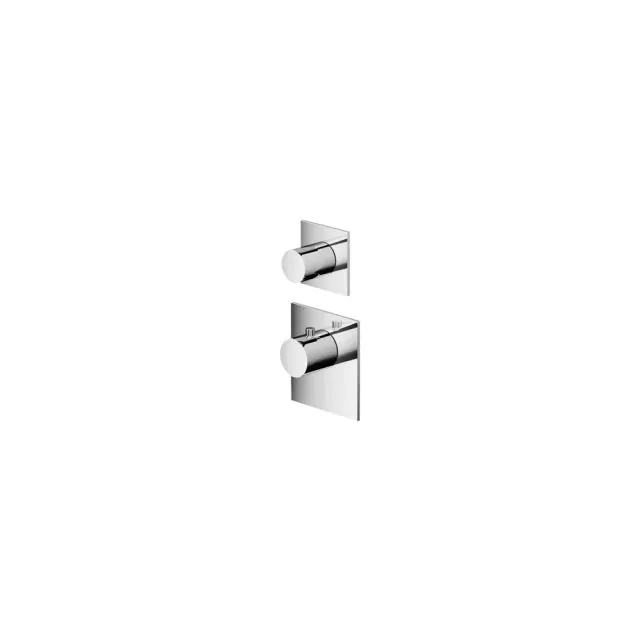 Miscelatore Termostatico Doccia Alta Portata + Parte ad Incasso Hotbath Mate MHRQ1+MHF001-Hotbath Plated: Chrome