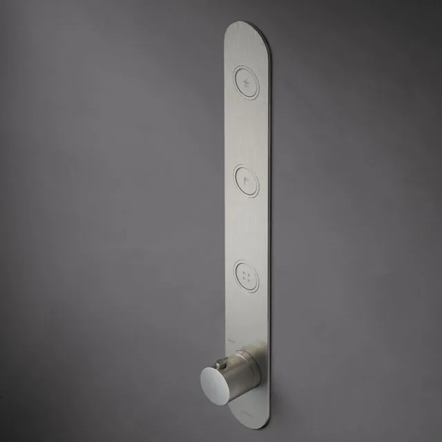 Miscelatore Termostatico 3 Vie + Parte ad Incasso Hotbath Cobber PB050+HBPB050-Hotbath Living: Natural Brass