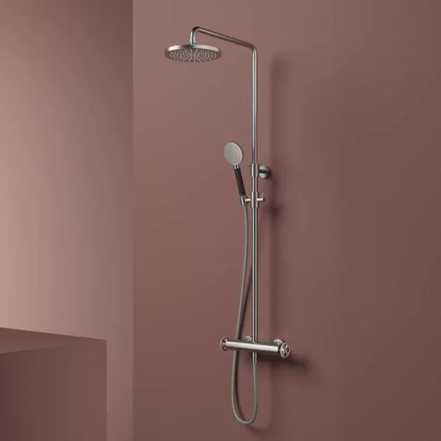 Colonna Doccia Hotbath Cobber Work SDSW10-Hotbath Plated: Chrome