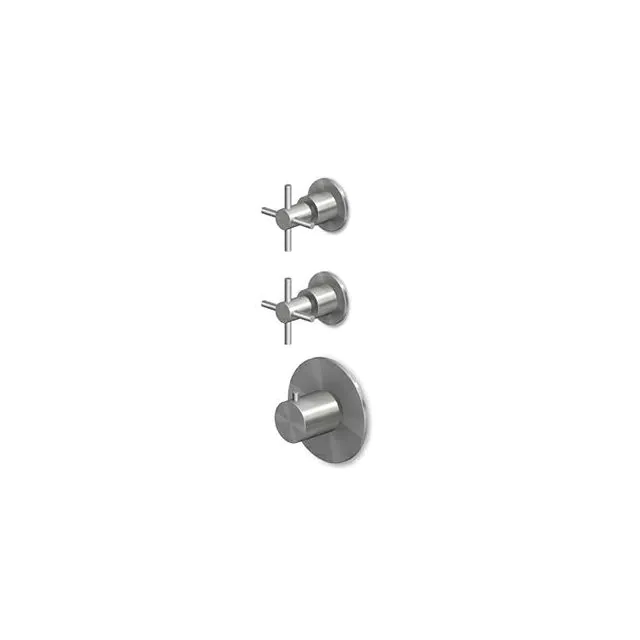Miscelatore Termostatico Doccia Zucchetti Helm ZHM660.X-Zucchetti Brushed Stainless Steel
