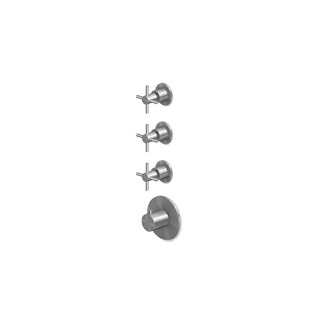 Miscelatore Termostatico Doccia Zucchetti Helm ZHM661.X-Zucchetti Brushed Stainless Steel