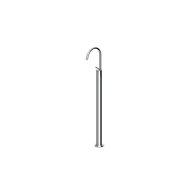 Miscelatore Monocomando Freestanding Lavabo Zucchetti Isy ZP1630-Zucchetti Bianco Opaco Goffrato